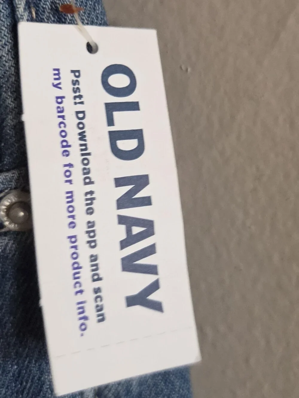 NWT Old Navy Super Baggy Wide Leg High Rise Jeans Cargo Utility Blue Size 14
